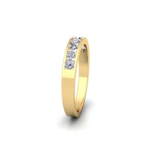 canal conjunto anel 3d modelo jóia Casamento noivado jóias imprimível diamante ouro joalheria moda esterlina branco brilhante prata roupa solitário impressão beleza argolas 3d print model - Mito3D