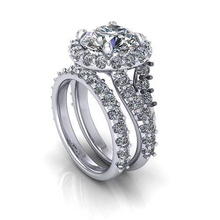 Kanal Hochzeit Ring d1 Juwel Engagement Schmuck Diamant Silber Gold engagem Mode Sterling Anhänger Halskette Schönheit Ohrringe Ringe 3d print model - Mito3D