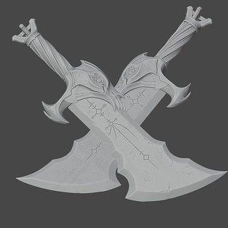 kaos bıçaklar Tanrı savaş bağlı kalacağım oyunlar oyuncaklar fantezi gow5 Ragnarok minyatürler çalışmak Atreus bıçaklı silah kesmek bıçak ağzı Yazdır model Kratos heykelcikler oyun Aksesuarlar 3d print model - Mito3D