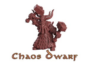 chaos dwarf character rpg boardgame tabletop dungeon dragons pathfinder sla dlp fantasy game crosslances warhammer wargame skirmish mmorpg mmo games toys board 3d print model - Mito3D