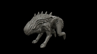 caos bastardi 3 versioni cani segugi inferno morto non morti warhammer Giochi giocattoli tavola 3d print model - Mito3D
