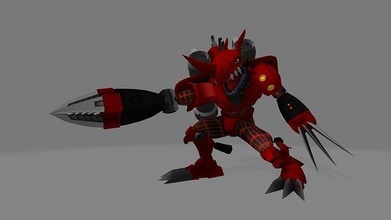 chaosdrome digimon monstre anime dessin animé modèle Jeux jouets 3d print model - Mito3D