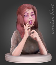 impressão de caracteres annisa hart hobby-diy o personagem imprimir annisahart dos desenhos animados livre hobby diy outros 3d print model - Mito3D