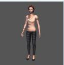 charactor woman female character human girle art 3d print model - Mito3D