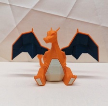 charizard poly pokemon lowpoly polygon diamond faceted cubism ash pikachu nintendo firstgen generation figure collection gift kids birthday pokeball games toys 3d print model - Mito3D