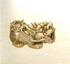 charm 3d print gold silver jewelry art sculpture bracelets 3d print model - Mito3D
