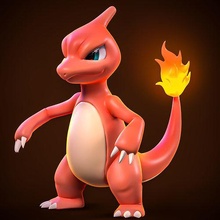 charmeleon pokémon pokemons pokemongo saitama lampe spiele wunder zbrush drucken charmander charizard druckbar poly spielzeuge 3d print model - Mito3D