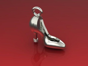 charme jóias ouro de prata pingente pandora bonito calcanhar os sapatos aço o google chrome jóia calçado sandália casamento inicialização equipamento pingentes outros 3d print model - Mito3D