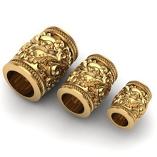charms jewelry charm braceletcharm gold silver jewel tesselcaps bracelet leather other 3d print model - Mito3D