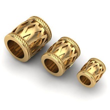 charms jewelry charm braceletcharm gold silver jewel tesselcaps bracelet leather other 3d print model - Mito3D