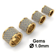 charms jewelry gold silver jewel bracelet leather charm braceletcharm bracelets 3d print model - Mito3D