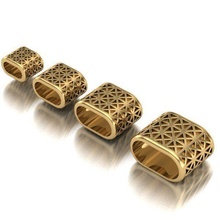 breloques tesselcaps bracelettesselcaps or argent bijou bijoux bracelet cuir charme bracelets 3d print model - Mito3D