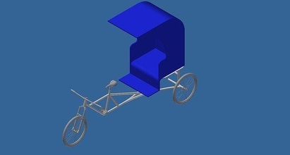 châssis Assemblée bicyclette modèle vélo 3d science ingénierie 3d print model - Mito3D