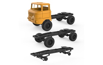châssis w50 chasis chevy véhicule voiture base rc camion tamya pièces imprimable essieu corps loisir diy automobile 3d print model - Mito3D