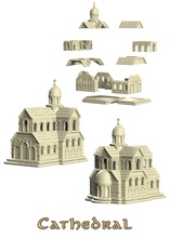 chatedral games-toys church sanctuary scenery scenario terrain element pla dungeon dragons pathfinder dnd crosslances sale sell wargame games toys game accessories 3d print model - Mito3D