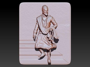 sohbet Shivaji satış heykel Sanat heykeller 3d print model - Mito3D