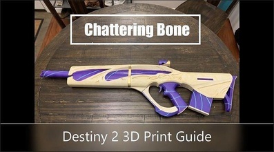 chiacchiere osso destino 2 destiny2 videogiochi cosplay video gioco xbox stazione pc giochi giocattoli costume accessori 3d print model - Mito3D