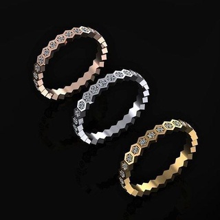 chaumet ring jewelry luxury elegant gem gold silver wedding diamond earring bracelet necklaces pendant rhinoceros accessory beauty fashion design cad jewel rings 3d print model - Mito3D