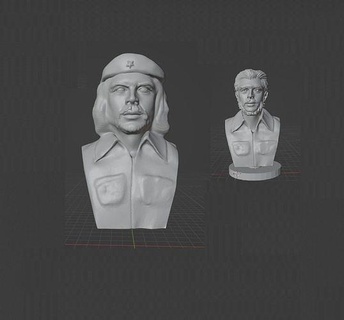 guevara Guevara rivoluzionario guerriglia Fidel Castro marxista argentino Ernesto arte sculture 3d print model - Mito3D