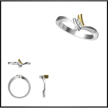 hoteles de solitaire rings venta joyas archivos joyería personalizada 3dm anillo compromiso los anillos imprimible la boda archivo stl ring 3d print model - Mito3D