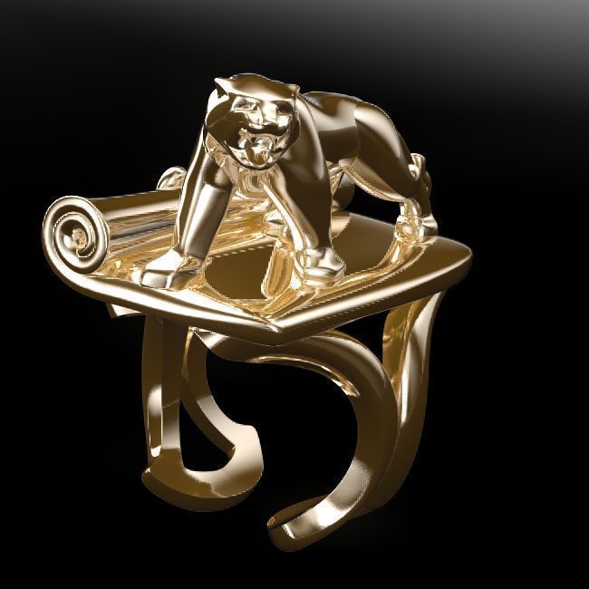 feuilles de triche bijoux japon un proverbe le tigre fort l'allusion l'expérience la sagesse makerschallenge gadgetchallenge artchallenge les anneaux 3D print model - Mito3D