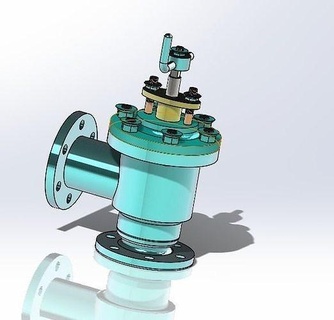 Verifica válvula Retorna aço isolado pressão maquinaria indústria Ciência Engenharia 3d print model - Mito3D