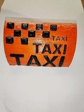 checker taxi retro business car typography hobby diy 3d print model - Mito3D