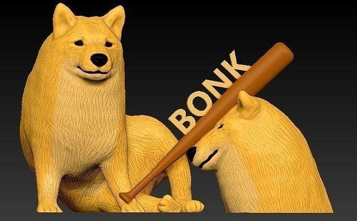cheems bonk chien doge Dosage Jeux jouets 3d print model - Mito3D