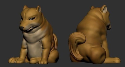 mejillas shiba inu memes dux impresión imprimible gracioso perro mascota internet dibujos animados 9gag juegos juguetes 3d print model - Mito3D