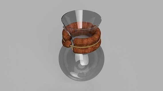 chemex filter coffee espresso interior houseware cup grinder cappuccino mug coffeemaker glassware cafe house kitchen dining 3d print model - Mito3D