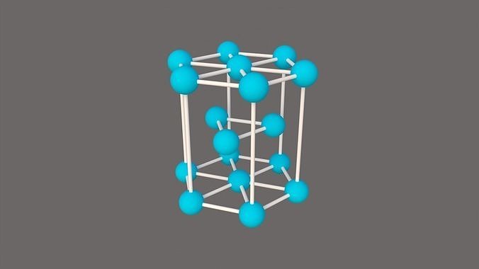 kimyasal kristal element kimya atom bağlantı moleküler ilmi laboratuar bilim 3D print model - Mito3D