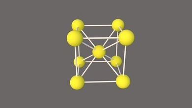 chimique cristal élément chimie science illustration scientifique particule atome 3d print model - Mito3D