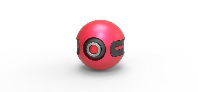 wertschätzen Ball Pokeball Pokémon Konzept Container Anime Spielzeug drucken druckbar Schätzball Hobby DIY 3d print model - Mito3D