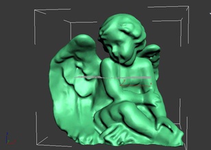 cherub art angelic boy girl angel sculptures 3d print model - Mito3D