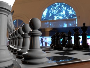 jeu d'échecs en 3d pour imprimer le modèle jeux-jouets les échecs tournoi évêque roi conseil d'administration passe-temps jeux olympiques dame jouets d'autres 3d print model - Mito3D
