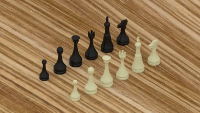 xadrez 3d impressão 3dmodel imprimível 3dprint figura estratégia jogos borda tabuleiro jogo amante recordações brinquedos 3d print model - Mito3D