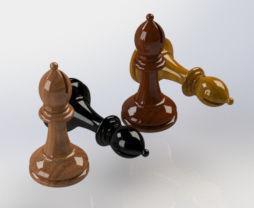 ajedrez obispo juegos-juguetes 3d la impresión el juego diversión juegos los juguetes de junta mesa 3d print model - Mito3D