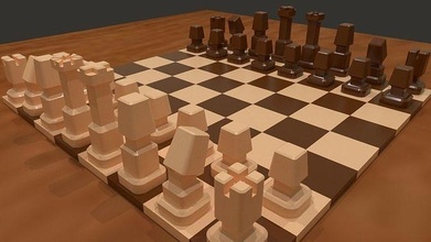 chess set 01 printable gameplan challenge intelligence queen piece knight mind pawn bishop rook game games toys board 3d print model - Mito3D
