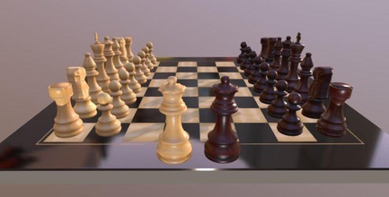 ajedrez tablero empeñar obispo reina caballero caballo torre interior juego plan deporte rey juegos juguetes 3d print model - Mito3D