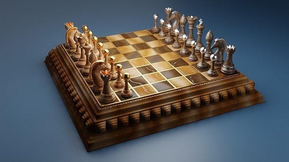 chess chessboard 3d queen pawn knight game bishop king rook board sports games toys horse 3d print model - Mito3D
