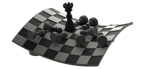 chess deco game art fashion king queen pawn house decor 3d print model - Mito3D