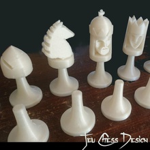 satranç tasarım oyun şövalye Qing kraliçe piyon tahtası oyunlar oyuncaklar yazı 3d print model - Mito3D