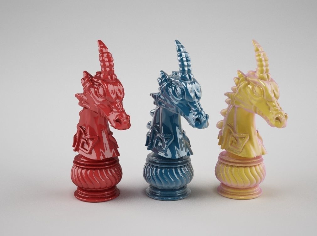 satranç drake horse ejderha drake canavarlar adadd piyon yazı tahtası wyrm yaratıklar drako kral düşük iş sla dlp oyunlar oyuncaklar 3D print model - Mito3D