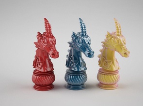 chess drake-horse dragon drake monsters adandd pawn board wyrm creatures drako king lowploy sla dlp games toys 3d print model - Mito3D