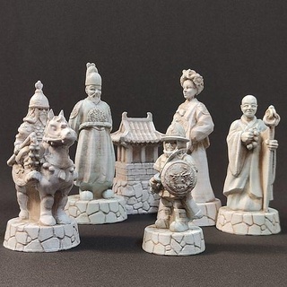 chess empires korea game boardgame joseon history statue king queen tabletop knight miniatures dynasty games toys board 3d print model - Mito3D