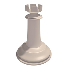 scacchi figura torre giochi-giocattoli rook di consiglio stampa la stampabile giochi i giocattoli da tavolo 3d print model - Mito3D
