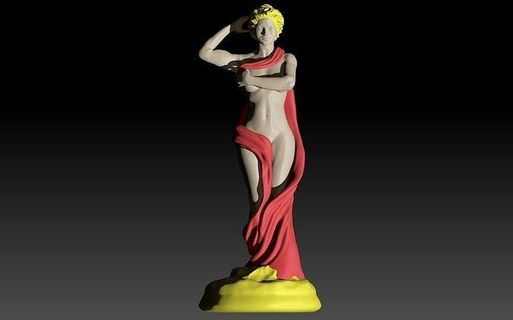 échecs figures pion 3d impression modèle sculpture figure femme statue Jeu zbrush bois Coupe haute poly engrener Jeux jouets planche 3d print model - Mito3D