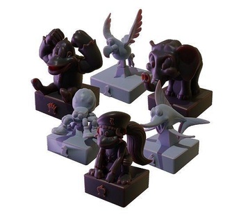 ajedrez paquete Burro Kong país amigos miniaturas Donkey nintendo rareware mario pieza 3dprint DKC dkc3 juegos retrojuego snes personaje juguetes tablero 3d print model - Mito3D