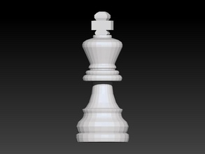 chess piece - king gameplan pawn queen mate knight victory competition strategic challenge game statue set horse armor champion games toys board 3d print model - Mito3D
