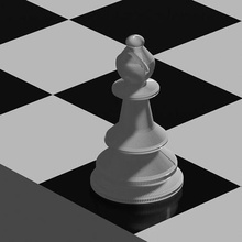 xadrez peça impressão 3d jogos cavaleiro brinquedos bispo acessórios 3d print model - Mito3D